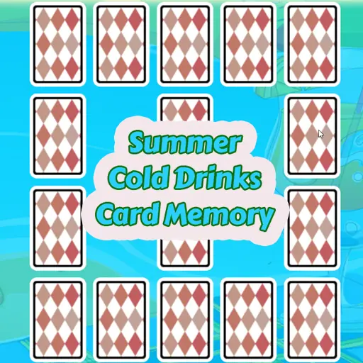 Summer Cold Drinks Card Memory