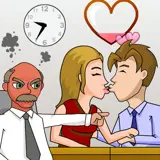 Secret Office Kissing